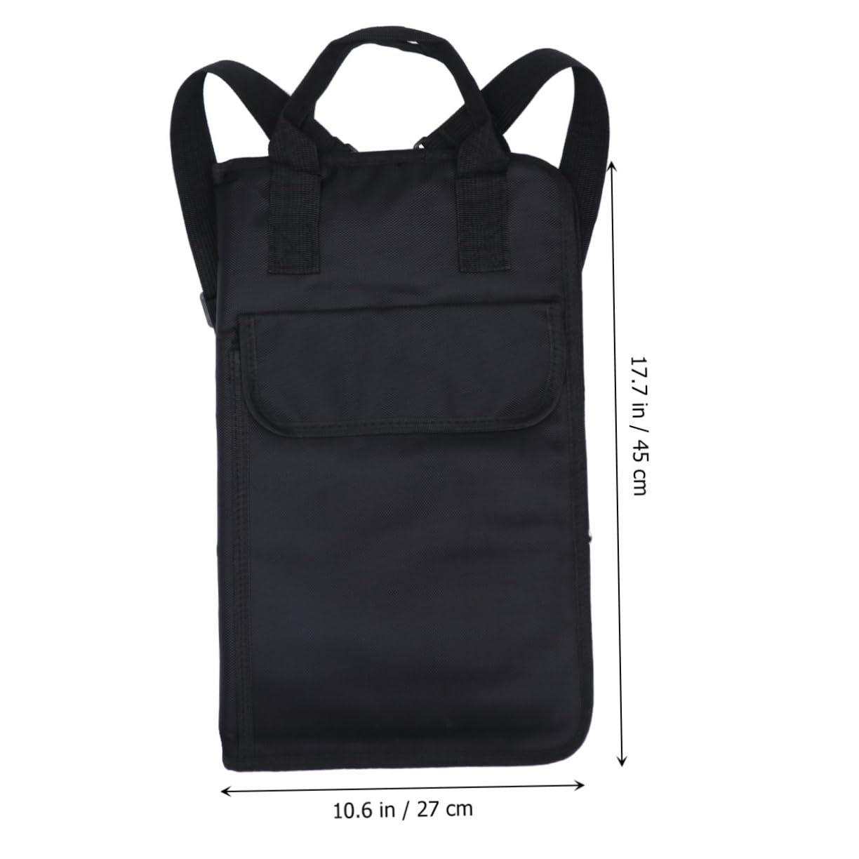 Abaodam Drumstick Bag Black Drum Stick Backpack for Young Drummers Volume Holder for Accessories Comfortable Fit Design for Music Lessons and Band Activities