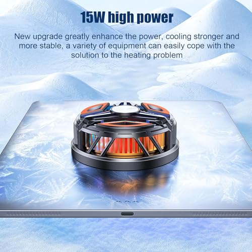 Image of Mobile Cooler, Phone Cooler for Gaming, Gaming Cooler, Equipped with A Detachable Back Clip and Fan with Light, Universal Mobile Cooler for Gaming, Gaming Cooler Perfect for Bgmi, Pubg,Freefire and Long Gaming Sessions