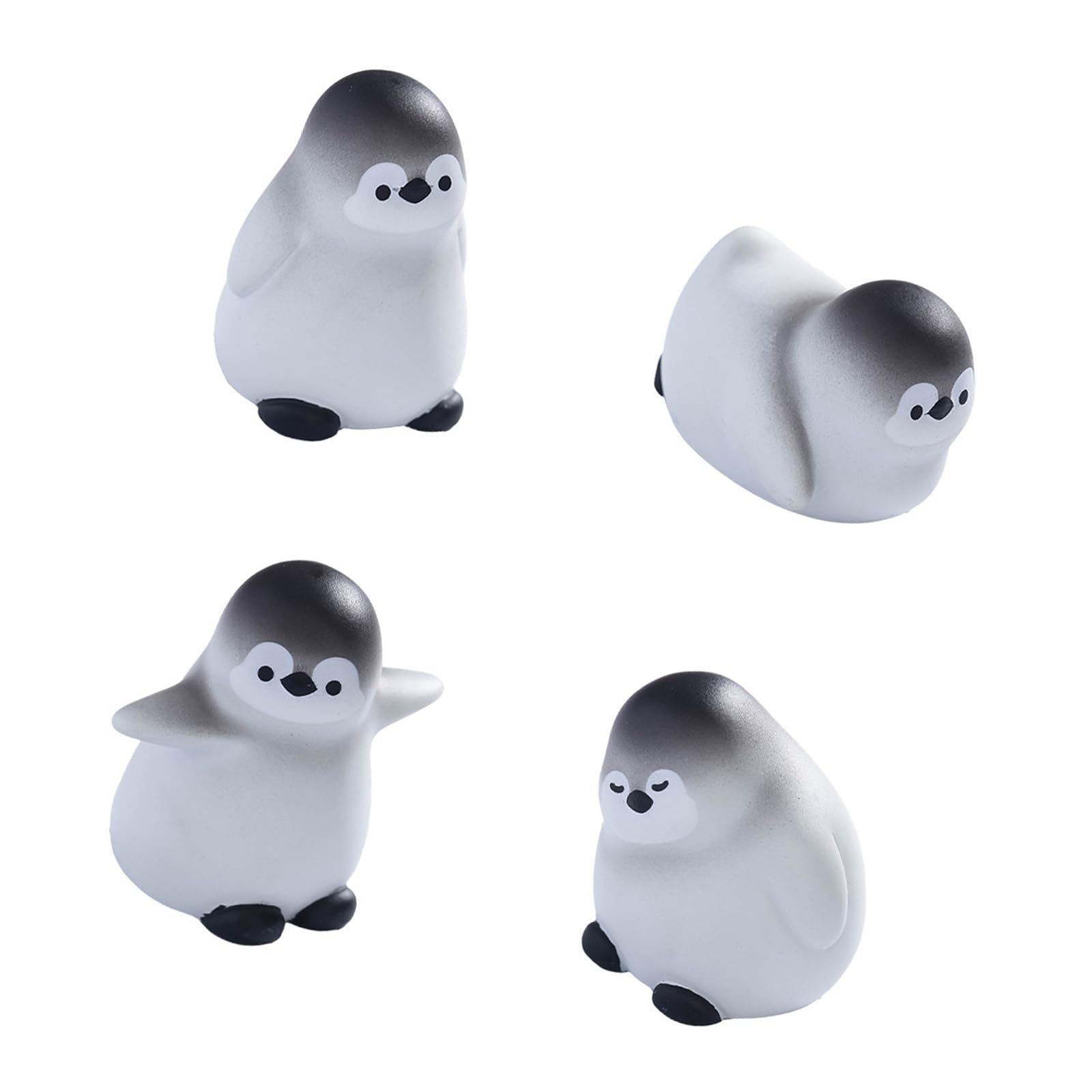 CUNZJIA Minisature Penguins Statue Garden Decors Resin Penguins Figurine Toy Minis Cake Toppers for Birthday Party Decors Suppli