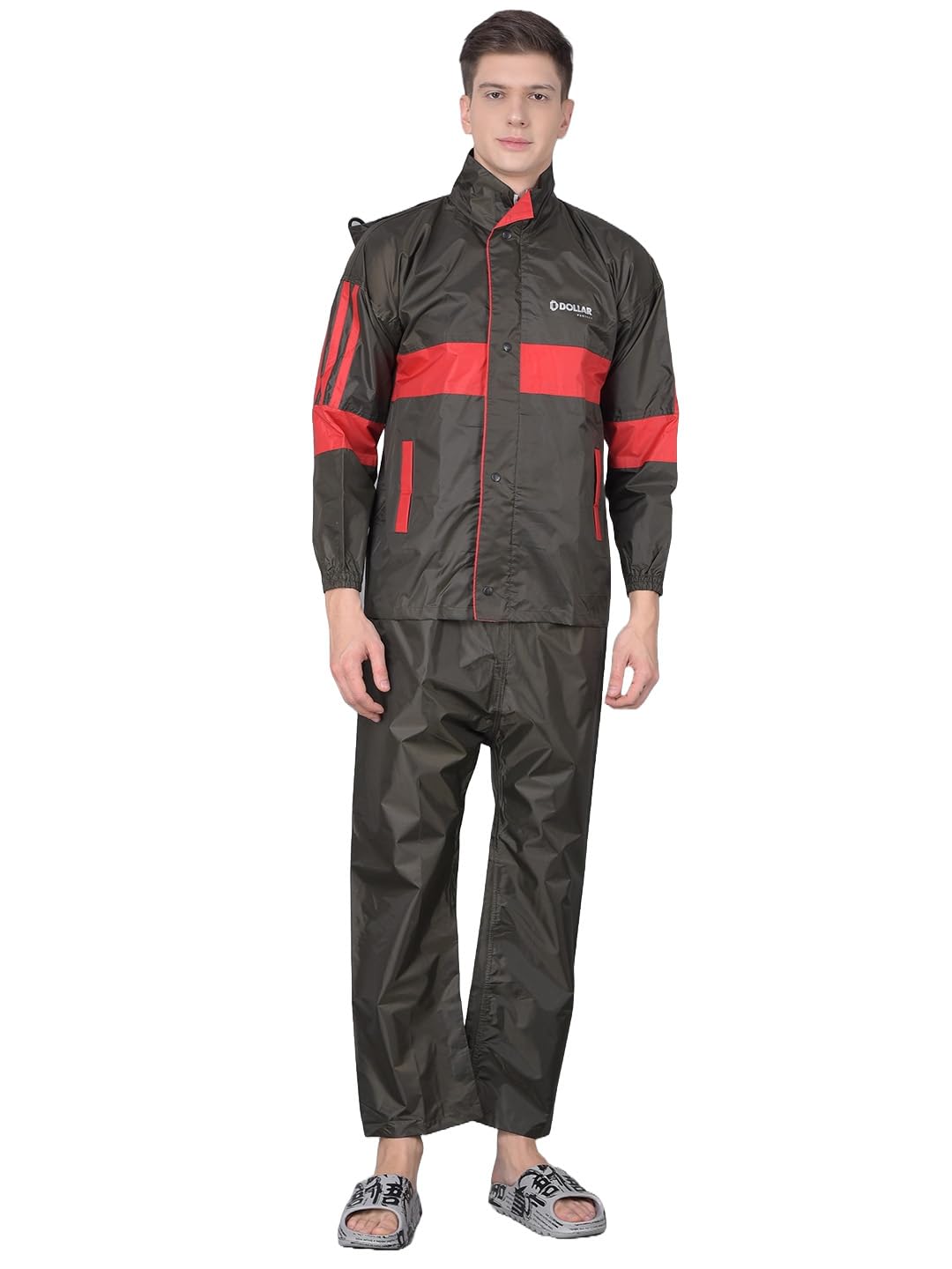dollar Rainguard Men's PVC Full Sleeve Solid Sporty Look Raincoat Set With Adjustable Hood and Pocket-picture-27