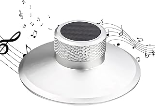 Disco de fibra de carbono, estabilizador de peso de vinilo, 130 g, para tocadiscos, color plateado