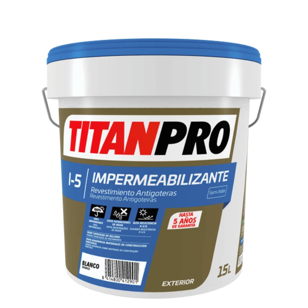 Revestimiento antigoteras I5 Titan Pro - 15 L, Blanco