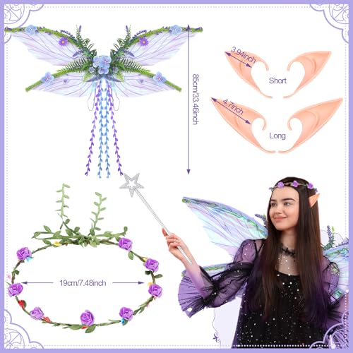 Accessoires de fée et couronne florale style Renaissance - 4