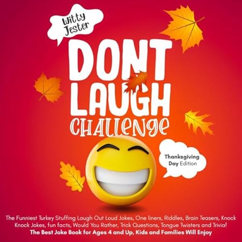 Don't Laugh Challenge Thanksgiving Edition Audiolivro Por Witty Jester capa