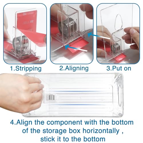 Image of Ugotfeels Breastmilk Storage Bag Container for Freezer with Sliding Pusher Divider Flatten Breast Milk Bags in Organizer Bins as Breastmilk Baggies Dispenser |Save Fridge Space| 2-Pack, Clear