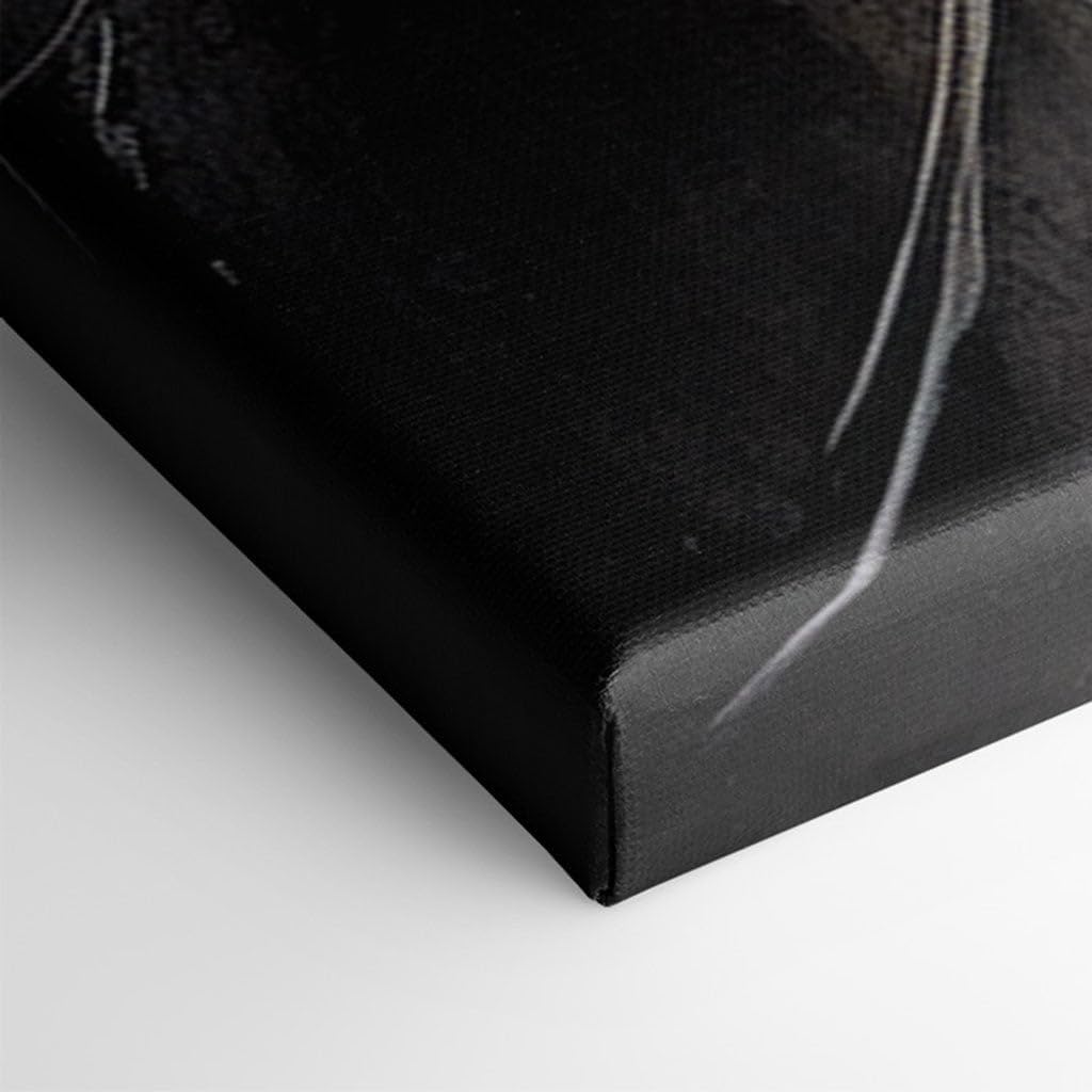 Canvas for Living Room. Energy in Motion: The Dynamic Dance of Red, White, and Black in Abstract Art, 27 x 18 inch Canvas Wall Art - Ready to Hang