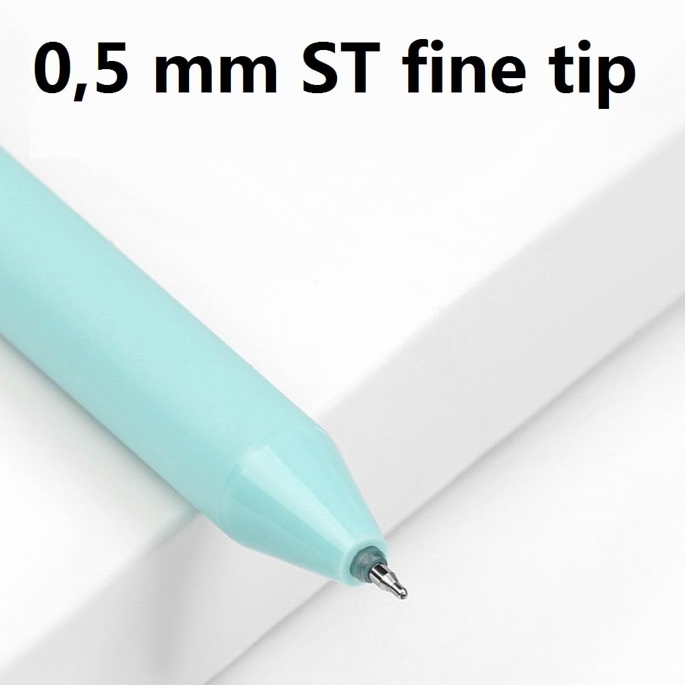 Bolígrafos De Gel Retráctiles EooUooIP - 5 Unidades, Punta 0.5 Mm, Tinta Negra De Secado Rápido, Diseño Estético