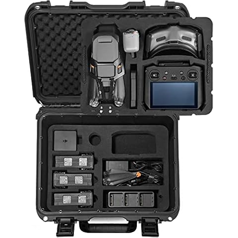 Lekufee Waterproof Carrying Case for DJI Mavic 3 Pro/DJI Mavic 3 Classic/DJI Mavic 3/Cine/Combo/DJI RC Pro/DJI RC 2/RC N1/N2/Goggles 2/3/Integra/DJI RC Motion 2/3 and Accessories(Case Only) Cover