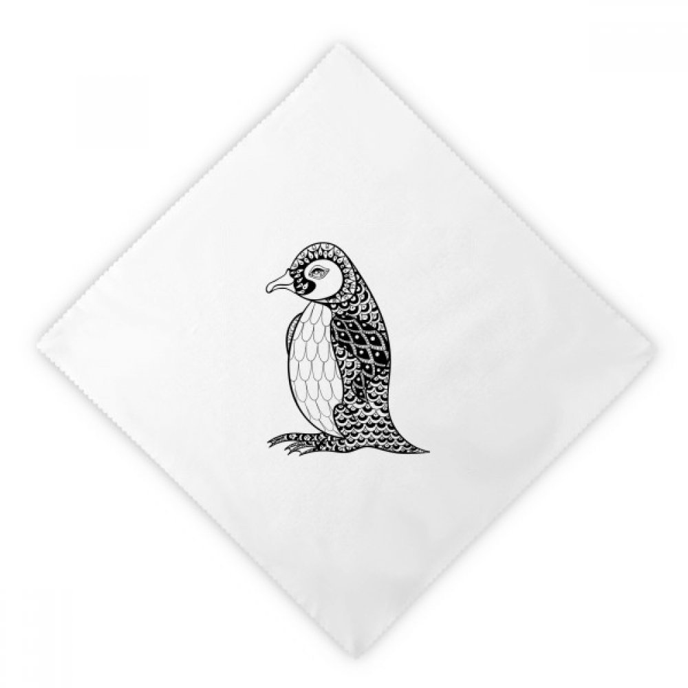 Servilletas de tela reutilizables de pingüino para almuerzo infantil higiénico
