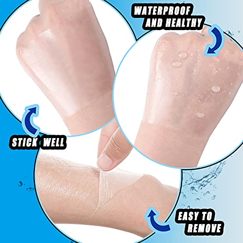 18 Rolls Waterproof Bandages for Swimming Waterproof Film Dressing Roll