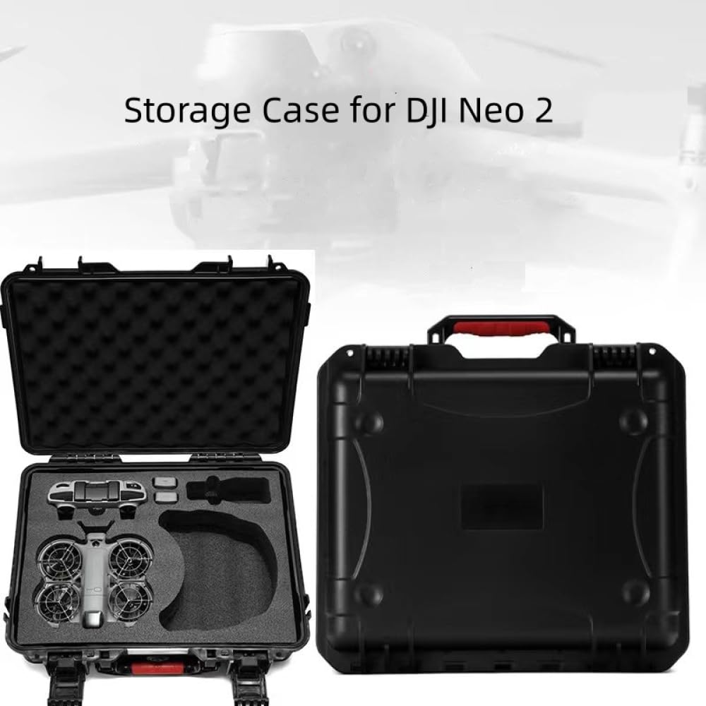 Custodia rigida ad alta capacità progettata appositamente per DJI Neo 2 - GOGGLES N3 Contenitore con rivestimento antiurto Tracolla