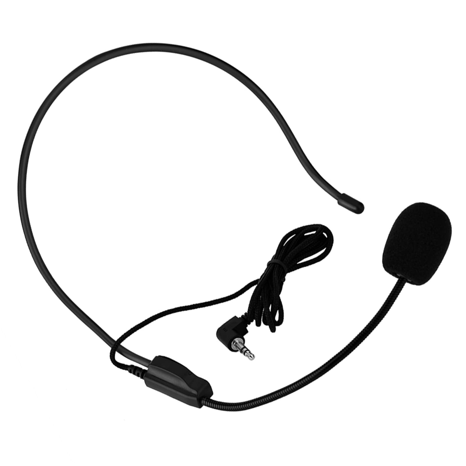 Microphone Monté Sur la Tête, Micro Serre-tête Filaire 3,5 Mm, Mini Micros à Condensateur, Microphone Mains Libres Pour Chanter, Perche Filaire Flexible Pour Amplificateur De Voix, Enseignant