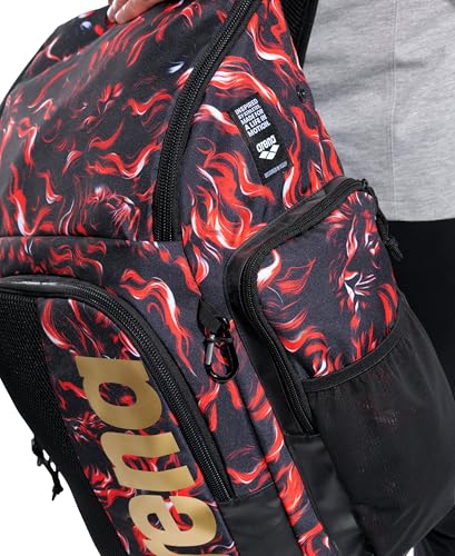 Image of ARENA Spiky III Backpack 45 Swimming Athlete Sports Gym Rucksack Large Training Gear Equipment Swim Bag for Men and Women, 45 Liters, Multi /Black