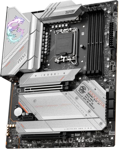 MPG Z790 Edge WiFi Scheda madre, ATX - Supporta processori Intel di 12a e 13a generazione, LGA 1700-90A SPS VRM, DDR5 Memoria Boost 7200+MHz/OC, PCIe 5.0 e 4.0 x16.5 x M.2 G. en4, Wi-Fi 6E - Scheda madre - Immagine 4