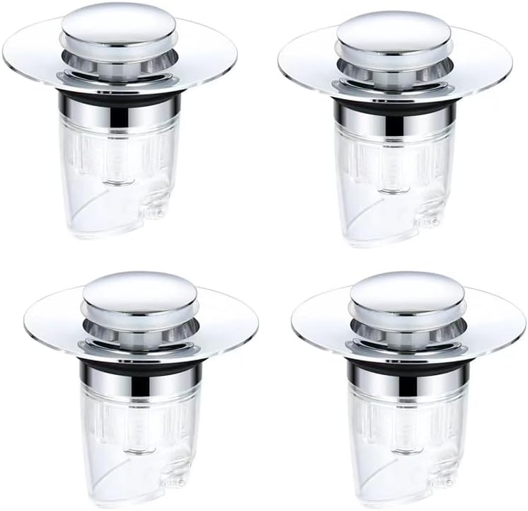 U-Shape Stainless Steel Floor Drain Core - Odor Proof Backflow Preventer For Bathroom & Kitchen - 3.34 Inch Depth