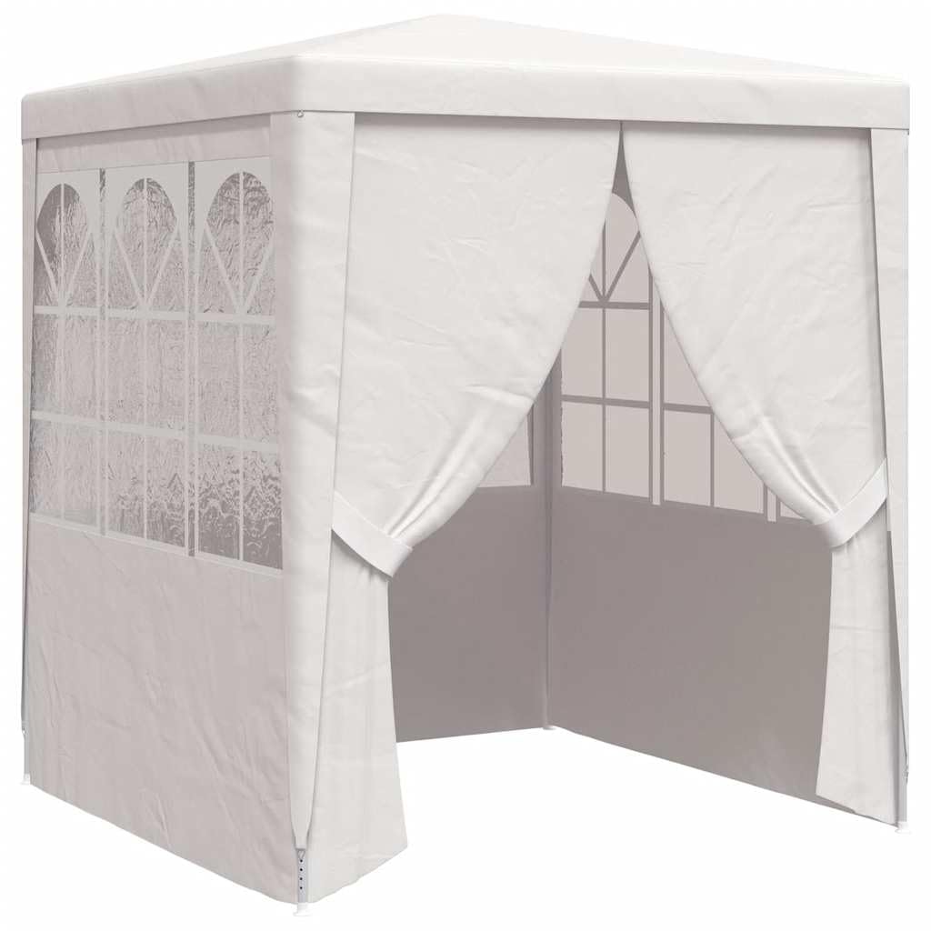 vidaXL Professional Party Tent with Side Walls Outdoor Canopy Garden Pavilion 2 x 2 m White