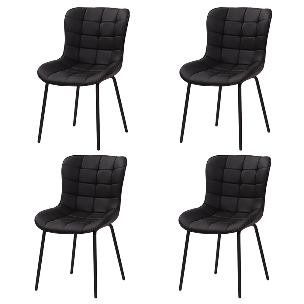 イームズチェアー ダイニングチェア クッション PU アイボリー4脚