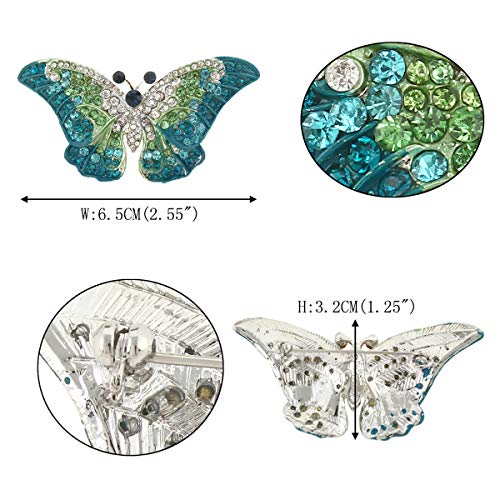 Ever Faith cristalli Swarovski Farfalla Art Deco