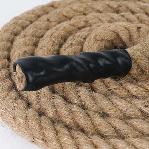 Aoneky Gym Climbing Rope with Clip, 30mm/40mm /50mm, 3-9M, Jute Battle Rope for Training, Fitness, Strengthen Muscle Power Inddor Outdoor - Image 5