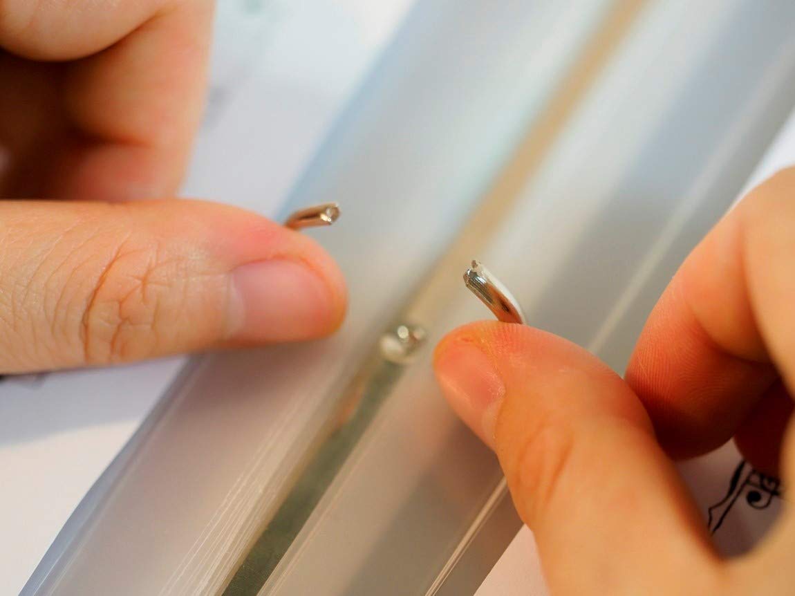 Ringheft 4- und 2-seitig für 56 lose DIN A4-Blätter, LUTANY Notenmappe mit Ringmechanik, blendfrei, Notiz ohne Entnahme