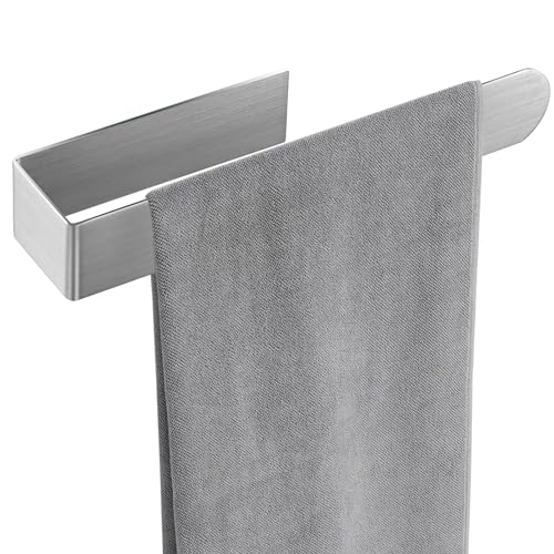 Happyiren Toallero de acero inoxidable con adhesivo, accesorios de baño
