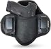 Tactical Pancake Gun Holster Houston - ECO Leather Concealed Carry Soft Material | Suede Interior for Protection | IWB | Right Hand | Fit: Glock 19 23 32 26 27 33 30 | M&P Shield, XDs, Taurus PT111
