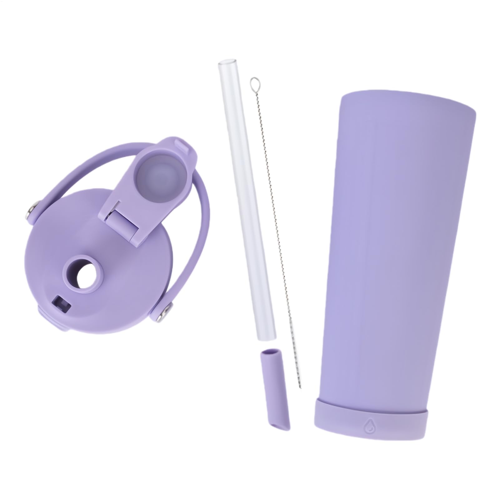 Taza Térmica Taza con Tapa de Pajita | Taza Aislada Al Vacío Con Revestimiento Cerámico Para Senderismo Picnic Viajes por Carretera Gimnasio Oficina Escuela