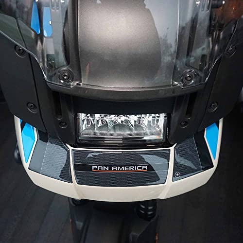 labelbike - 3D Harz Aufkleber Motorrad-Frontschutz kompatibel mit Harley Davidson Pan America 1250 und 1250 Special 2020-2022 Version Hellblau
