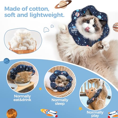 ComSaf-Cat-Cone-Collar-Soft-Protective-Adjustable-Cat-Cones-to-Stop-Licking-After-Surgery-Comfortable-Lightweight-Elizabethan-Collar-for-Cat-Kitten-Prevent-from-Licking-Wounds-Not-Block-Vision - Cucciolini Doodles   ComSaf-Cat-Cone-Collar-Soft-Protective-Adjustable-Cat-Cones-to-Stop-Licking-After-Surgery-Comfortable-Lightweight-Elizabethan-Collar-for-Cat-Kitten-Prevent-from-Licking-Wounds-Not-Block-Vision