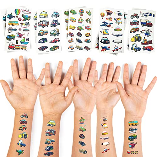 Image of Party Propz Return Gifts For Birthday - 10 Sets, Car Theme Return Gifts for Kids | Car Theme Stickers | Tattoos for Boys | Tattoo for Boys | Sticker | Birthday Return Gifts for Kid