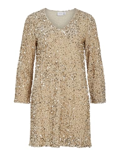 Vila Vifaith V-Neck L/S Sequin Dress/Vol