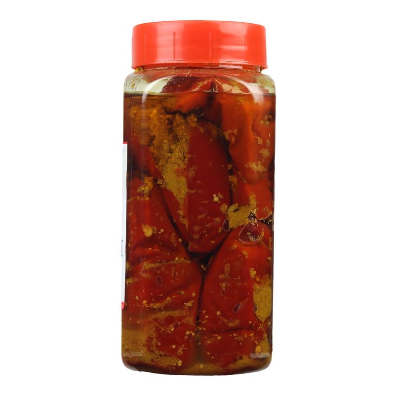 ROOPAK'S PIK-N-PAY Red Chilli Pickle Handmade with Love | Traditional Recipe | Sun Dried Red Chilli |Red Chilli Ka Achar- No Artificial Colour & Flavour (400 g)