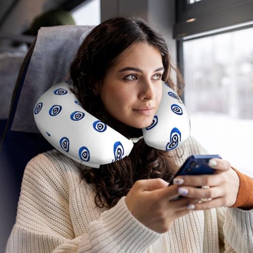 Almohada de viaje de espuma viscoelástica negra miniatura 6