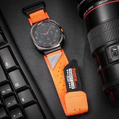Image of Nylon Watch Band Compatible with Samsung Galaxy Watch Ultra 1 /2. | Millitary Nylon Strap Galaxy Watch Ultra -47mm for Men.