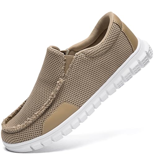 Zapatillas deportivas para hombre ligeras y zapatos slip-on transpirables