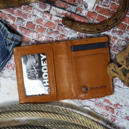 Image of HOOEY Tarlo Basket Weave Bifold Money Clip (Tan /Serape)