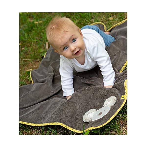 Fehn 064193 Kuscheldecke Koala - Kuschelige Schmusedecke für Babys und Kleinkinder ab 0+ Monaten - zum Kuscheln, als… – Bild 4
