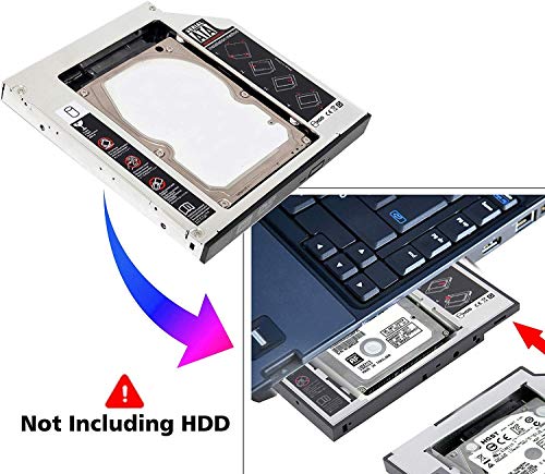 ikis Optical SATA 2nd Bay 2.5inch Hard Drive HDD SDD Caddy for 12.7 mm Universal CD/DVD-ROM - Image 6