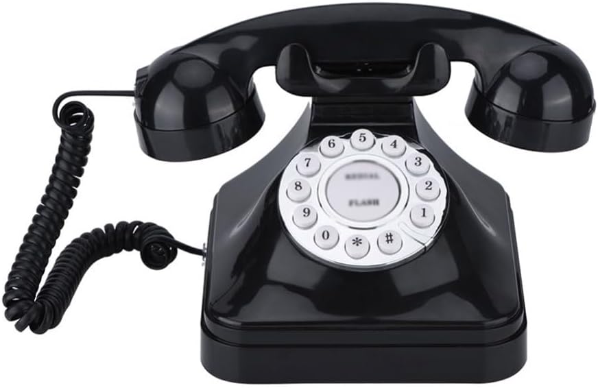 Vintage Telephone Black Home Telephone Retro Wire Landline Phone telefone fixo landline phone