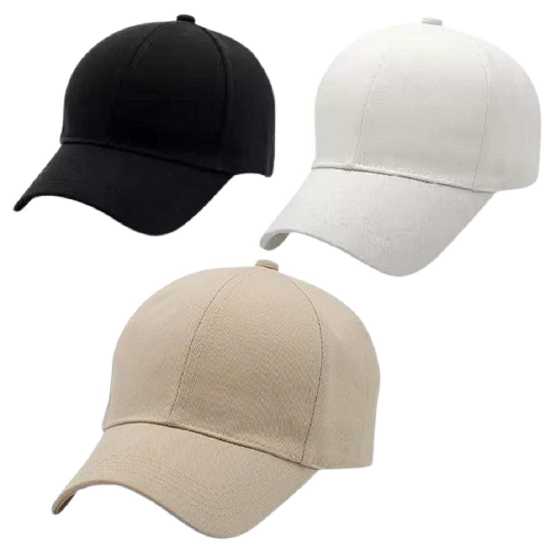 Cap for Men Women Topi Unisex Head Branded Boy's Girl's Caps Adjustable Strap Summer Sports Cricket Gym Dance Cotton Free Size-image-42