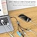 USB C to 3 USB C Female Splitter Cable Headphone Converter OTG Splitter with Data Transfer Compatible with iPad Pro, iPad Air 6/5, MacBook, iPhone 16/15/15Pro, Galaxy S24/S23