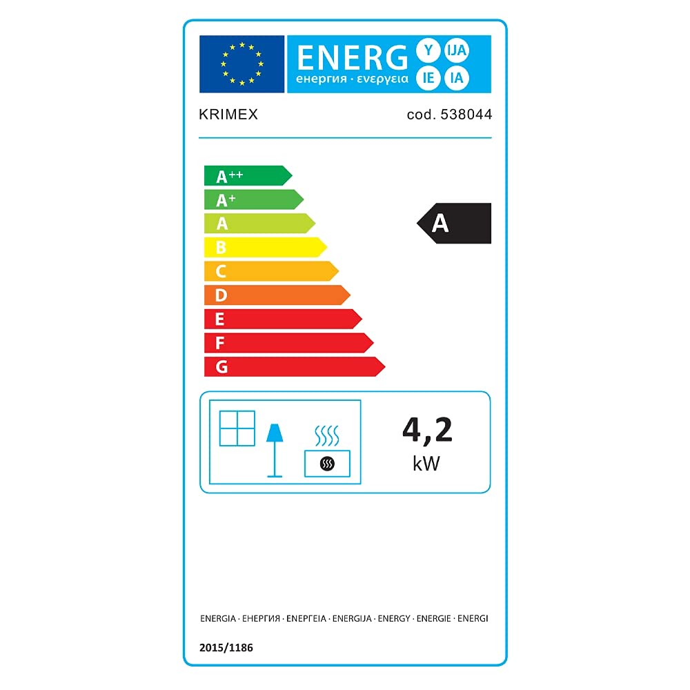 Stufa a gas KRIMEX GPL 4,2KW/H 3 Raggi Infrarossi sicura con Ruote