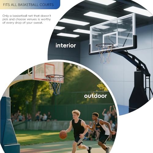 Image of Basketball Net Heavy Duty Replacement,Carbon Steel Chain Basketball net