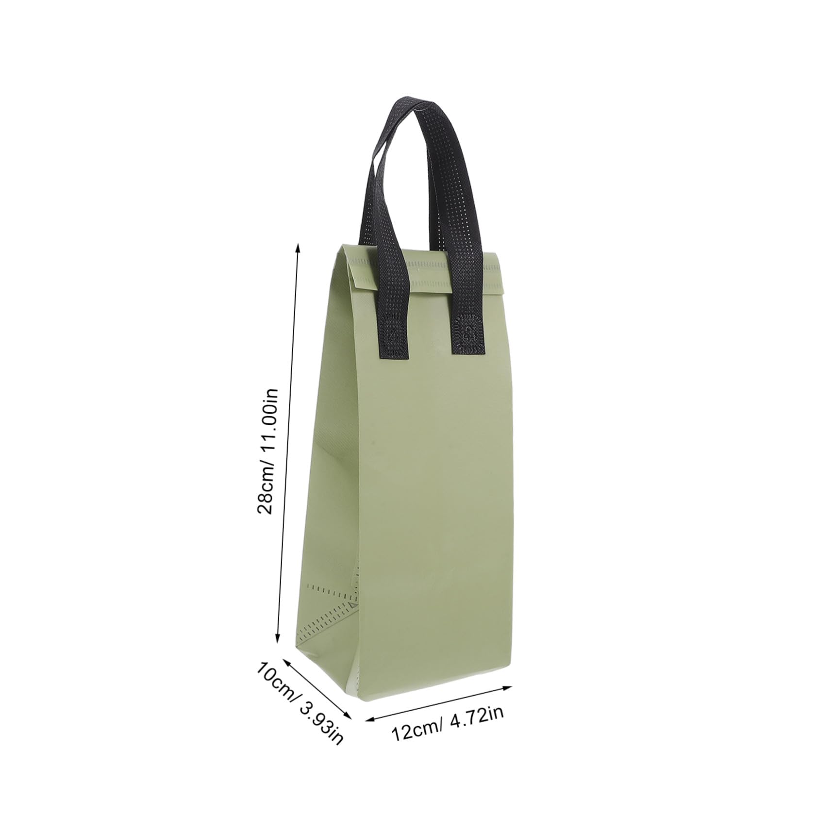 Cabilock 50 Pièces Sac Portable Réutilisable Sac Transport Boissons Chaudes Froides Vert Olive Isolation Thermique pour Café Thé Livraison