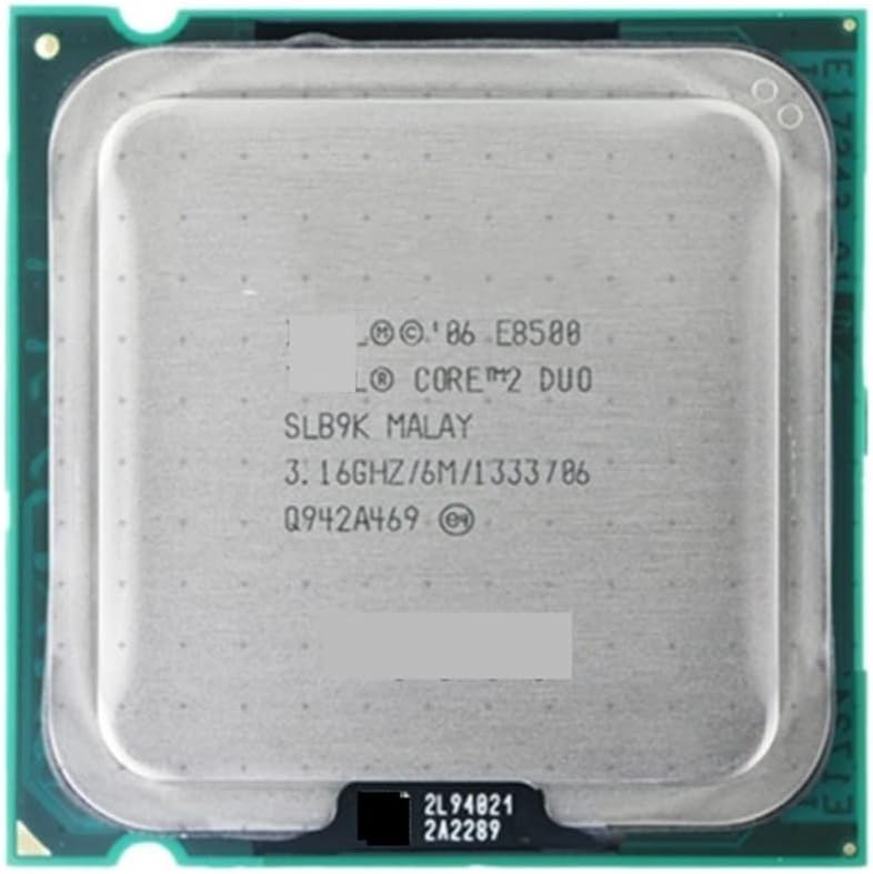 c 2 Duo Processor E8500 (6M Cache, 3.16 GHz, 1333 MHz FSB) SLB9K EO LGA775 Desktop CPU Central Processing Unit