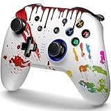 🎮【Super Vibrationfeedback & Turbo-Funktion】 Dieser Wireless Controller ist eingebauter asymmetrischer somatosensorischer doppelte Vibrationsmotor ausgestattet. Die Vibrationsintensität kann in 5 Stufen eingestellt werden. Mit der Turbo-Funktion kann man schneller Schießen, z. B. Dauerfeuer in Arcade-Shootern auslösen kann. Es macht das Spielen von Arcade- oder Actionspielen einfacher.