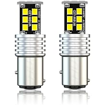 1157 Light Bulb Compatible with Hyundai Sonata 1990-2020, Turn Signal Light/Brake Light/Tail Light 300 Brighter, 6000K 5W White, Pack of 2
