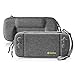 Hard Storage Case for Nintendo Switch, tomtoc Original Portable Hardshell Travel Carrying Case Fits Switch Console with Protective Grip Back Cover, 10 Game Card Slots, Grip Case not Included