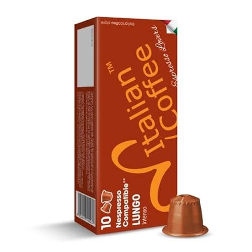 Italian Coffee pods compatible with Nespresso original machines, Italian Expresso capsules (400 Lungo Regular Pods, 400 Count (Pack of 1))
