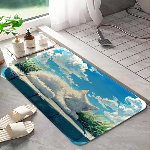 Tapis de bain lavable en machine moderne en mousse épaisse taille L - 3